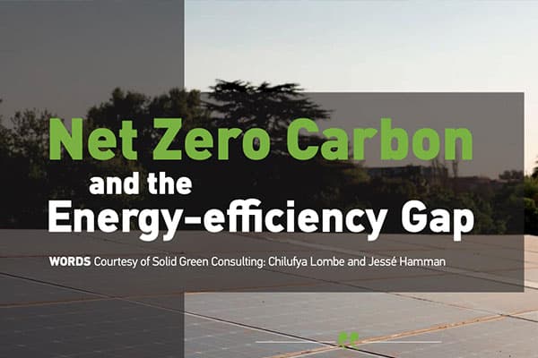 Net Zero Carbon & the Energy-efficiency Gap